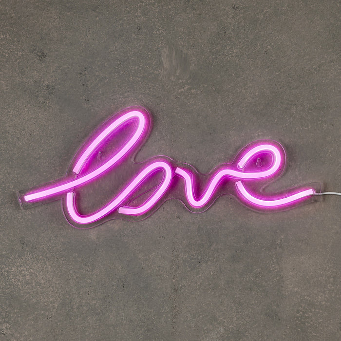 Neon light LOVE - Pink (L45xW17.5xH5cm)