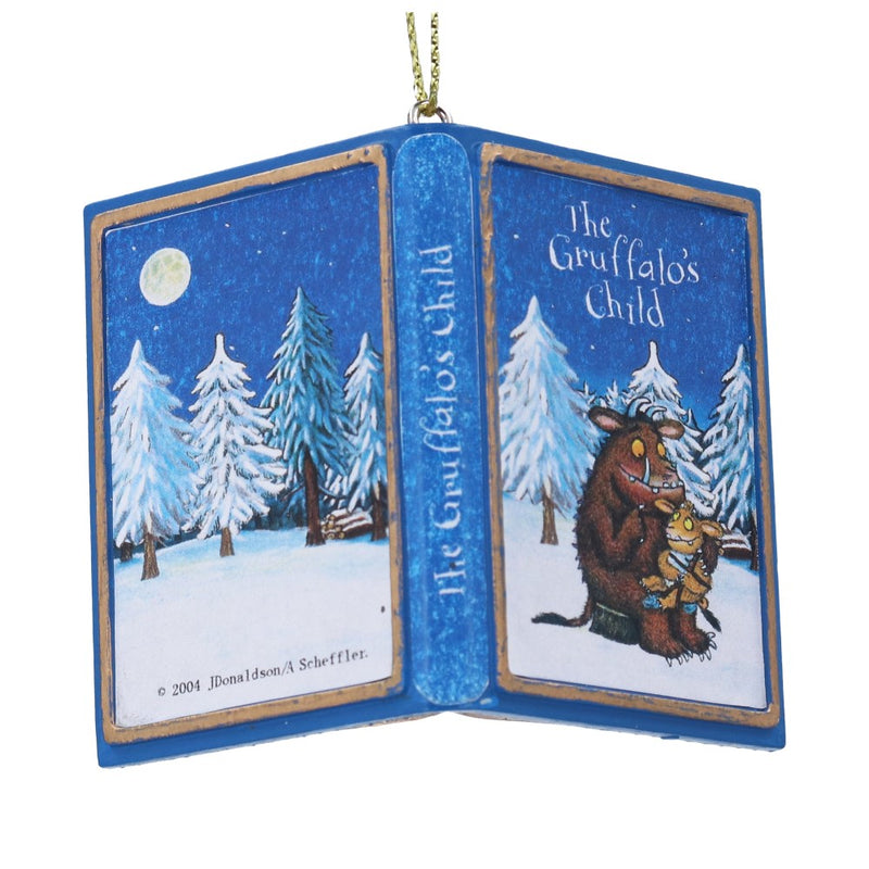 Resin open book Christmas decoration with Gruffalo and Gruffalo's Child – Gisela Graham