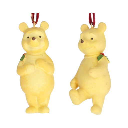 Winnie-the-Pooh resin Christmas decorations, 2 assorted designs – Gisela Graham