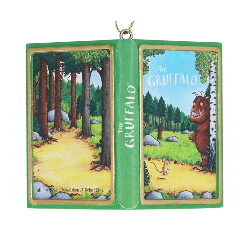 Resin Gruffalo open book Christmas decoration – Gisela Graham