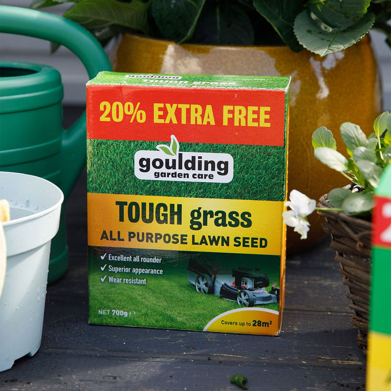 Goulding Tough Grass Lawn Seed 20%extra 700g