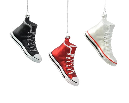 Hanging Christmas Decoration Shoe Black/Red/White ( L.4.3cm W.11.4cm H.7.2cm)