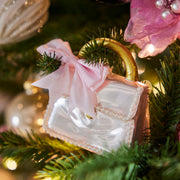 Glass Christmas Decoration High Heel Shoe 12 cm – 2 Assorted Colours – additional view