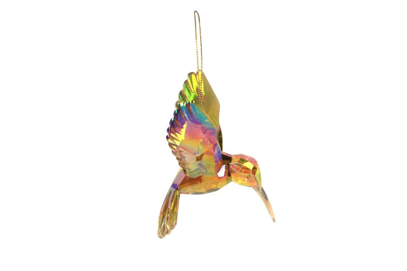 Amber acrylic hummingbird Christmas decoration – Gisela Graham