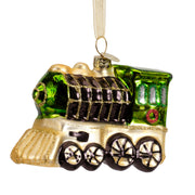 Glass Christmas Decoration Train 10.5 cm – 2 Assorted Colours