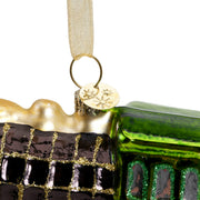 Glass Christmas Decoration Train 10.5 cm – 2 Assorted Colours