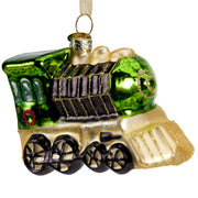 Glass Christmas Decoration Train 10.5 cm – 2 Assorted Colours