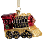 Glass Christmas Decoration Train 10.5 cm – 2 Assorted Colours