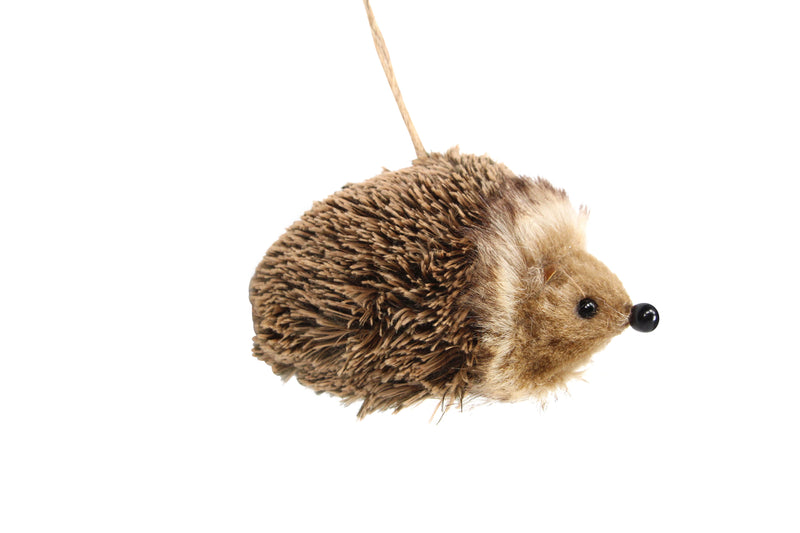 Faux fur hedgehog Christmas decoration – Gisela Graham