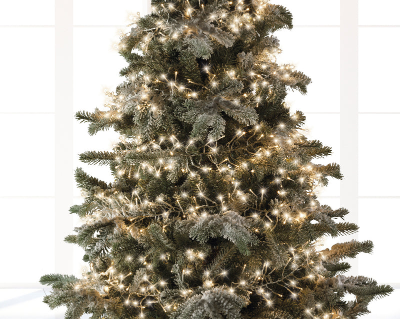 Lumineo Cluster Twinkle 1512 Warm White Christmas Lights Green Cable 14m