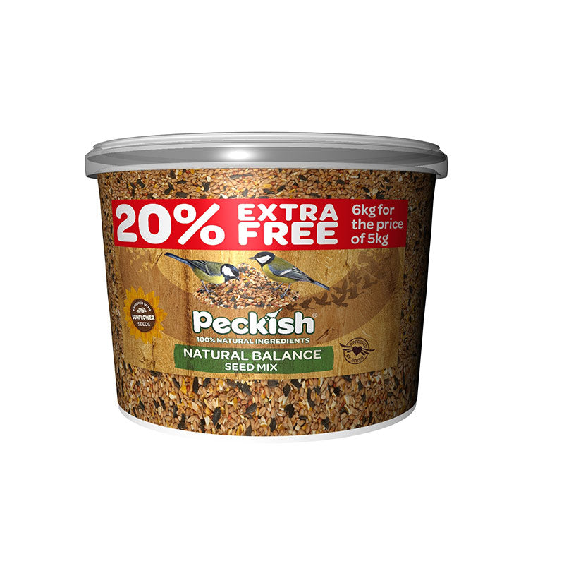 Peckish Natural Balance Seed Mix Tub 5kg + 20% Extra Free