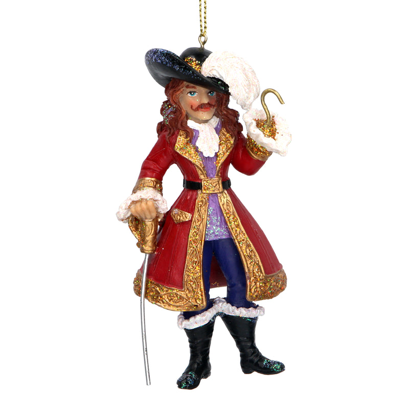 Captain Hook resin hanging Christmas decoration – Gisela Graham