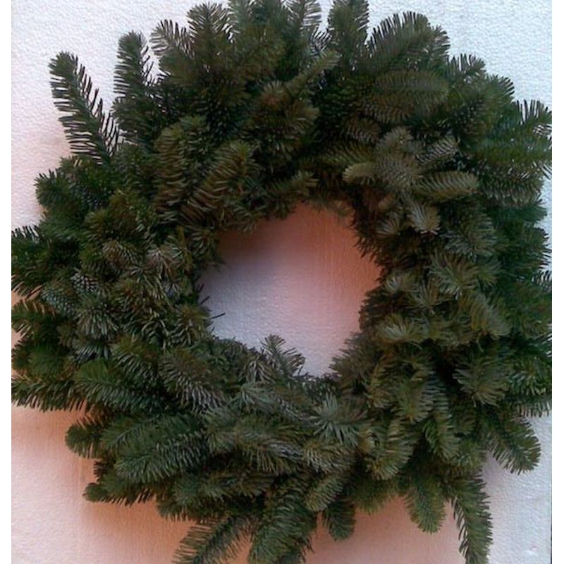 Real Christmas Wreath Undecorated 24 Inch