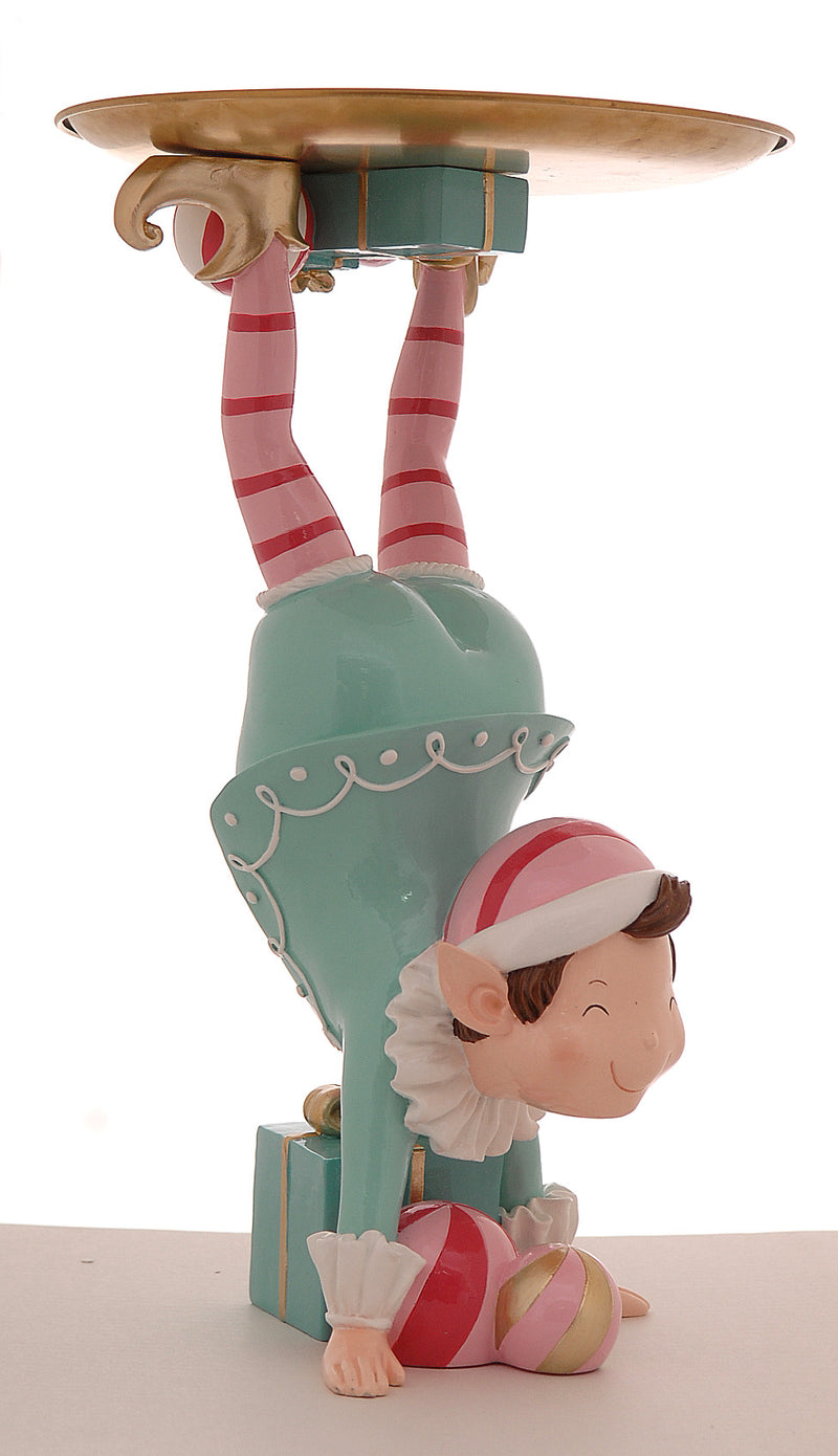Vetur Elf with Overhead Metal Tray Christmas Figure 43cm