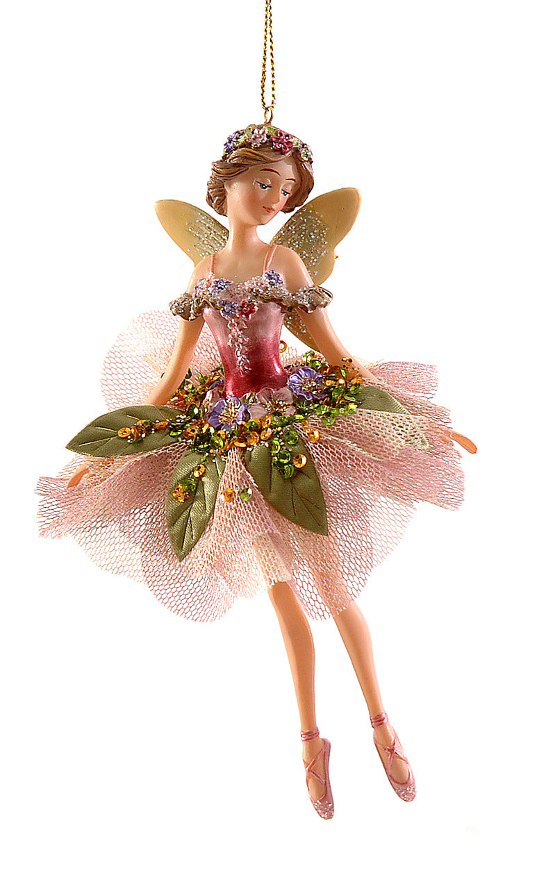 Christmas Hanging Decoration Flower Fairy 16cm