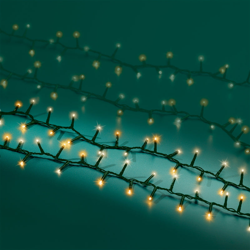 2000 Lumineo Compact Twinkle Warm White/Classic Warm With Green Cable 45m