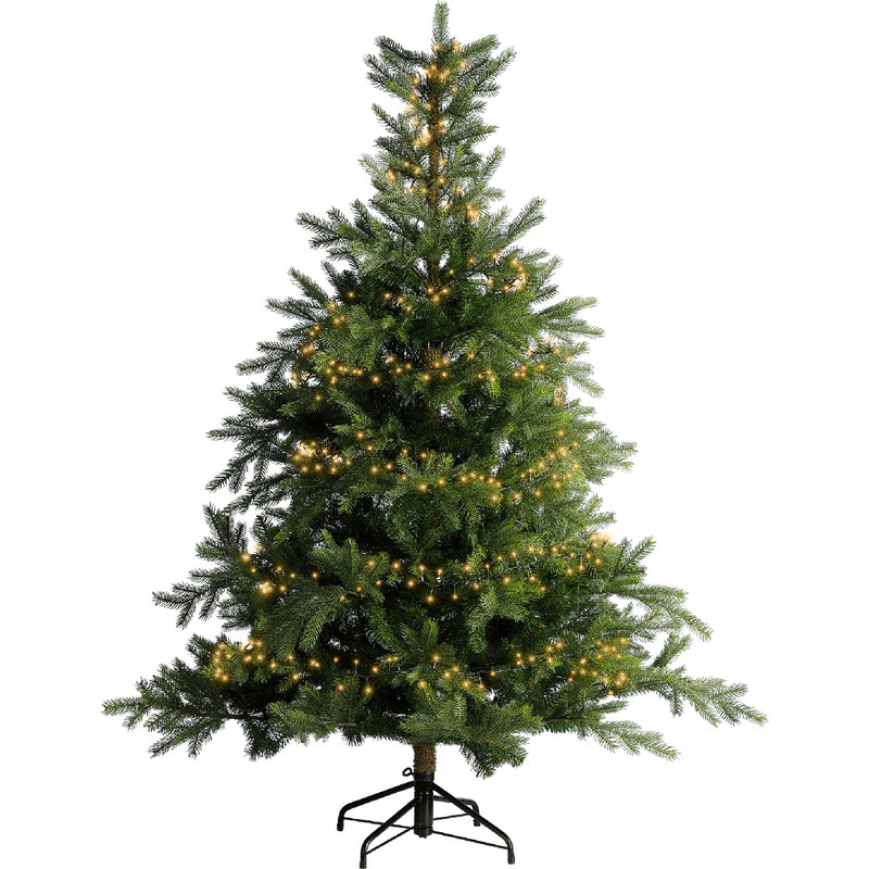 2000 Lumineo Compact Twinkle Classic Warm White Christmas Lights With Green Cable 45m