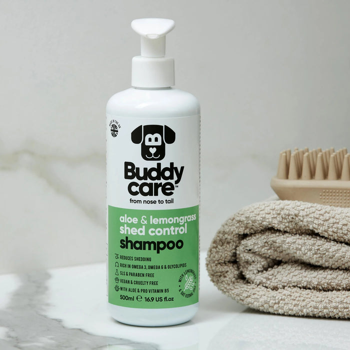 Buddycare Shed Control Aloe & Lemongrass Dog Shampoo (500ml)
