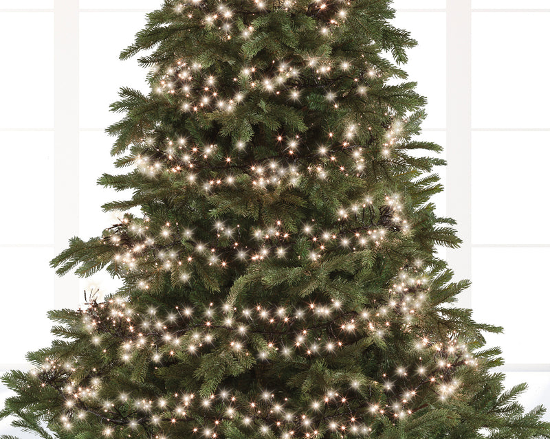 Lumineo Cluster Twinkle  2040 Warm White Christmas Lights Green Cable 19m