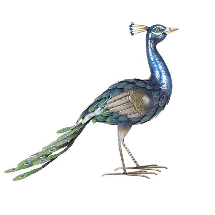 La Hacienda Steel Animal Peacock (57x68x24)