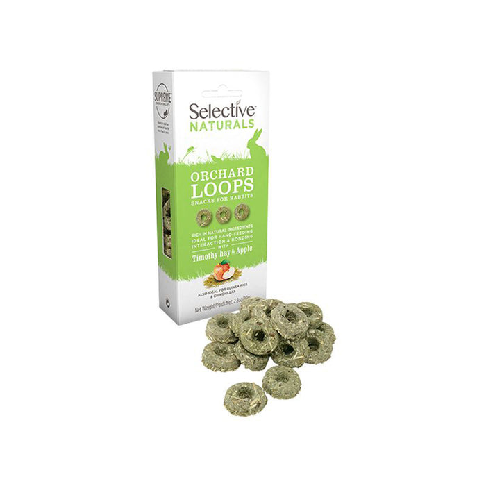 Selective Naturals Orchard Loops For Rabbits & Guinea Pigs 80g