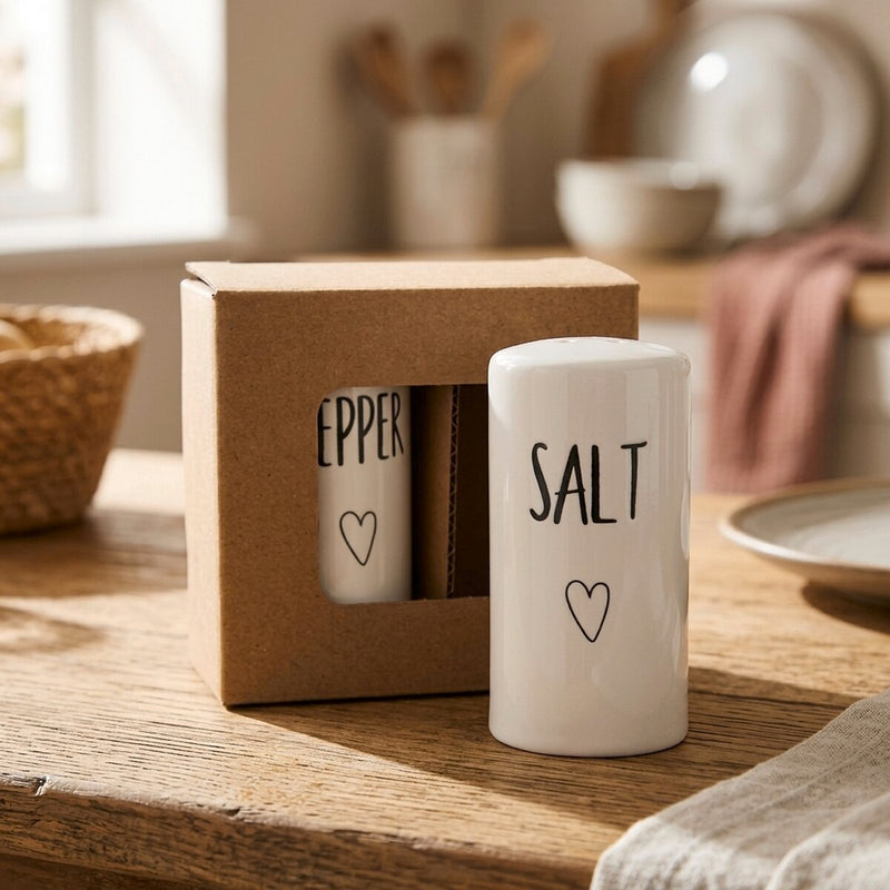 Stanton Earthenware Salt & Pepper Shakers