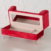 Red Sofa Jewellery Box 13 cm