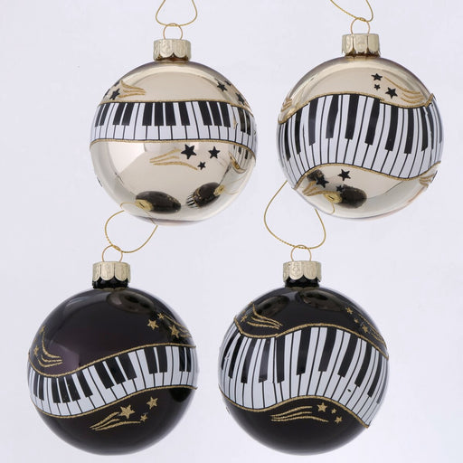 Klavia Glass Christmas Baubles - Assorted