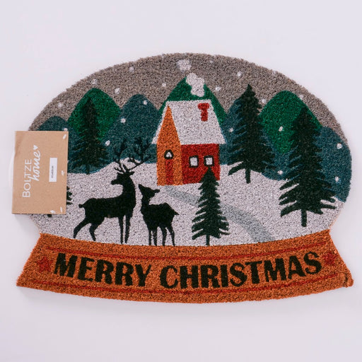 Snow Globe Christmas Doormat