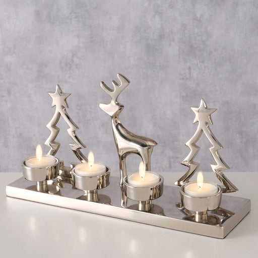 Tindra Aluminium Christmas Tealight Holder