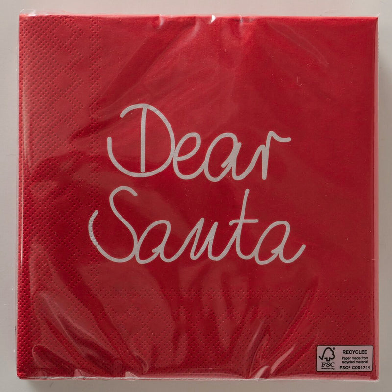 Dear Santa Christmas Napkins - Assorted
