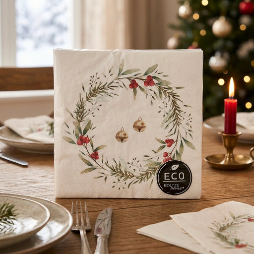 Floral Recycled Paper Napkins