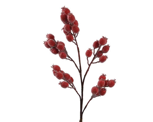 Berry Spray Red Foam Sugar Finish 78 cm