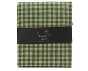 Rectangular Tablecloth 140 × 240 cm Green Check with Lurex