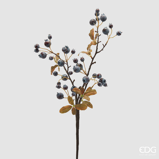 Artificial Blueberry & Leaf Branch 70 cm