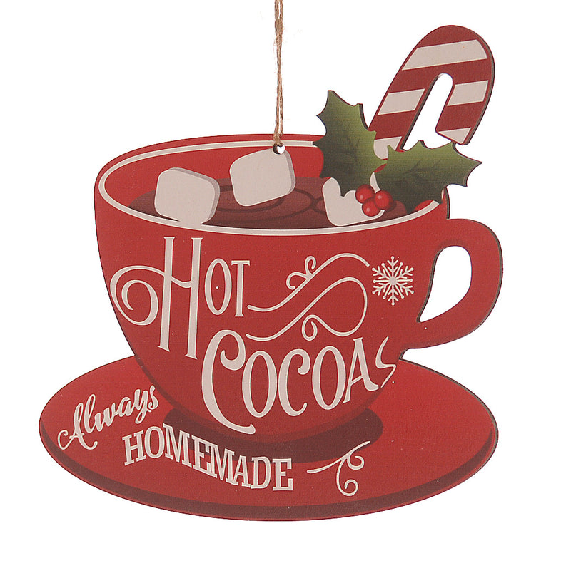 Red coffee cup ornament