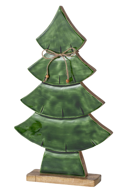 Large Pine Tree with Bow Decoration