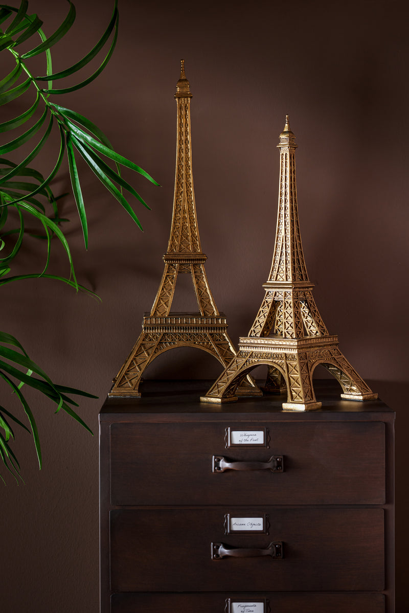 Large Gold Eiffel Tower Decoration