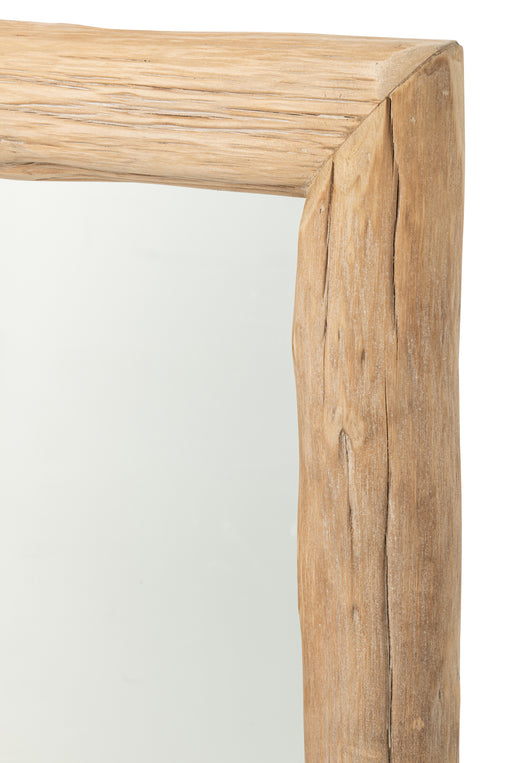 Medium Chamonix Natural Fir Wood Wall Mirror