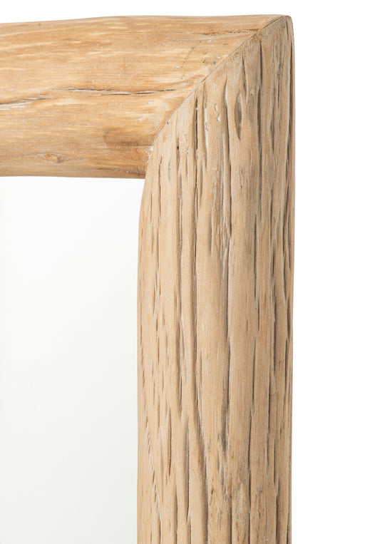Large Chamonix Natural Fir Wood Wall Mirror