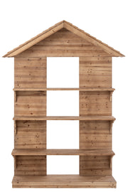 Natural Wooden Chalet Display Rack