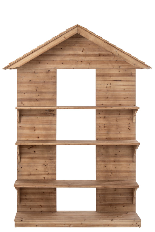 Natural Wooden Chalet Display Rack