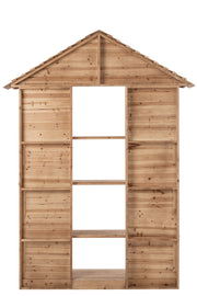 Natural Wooden Chalet Display Rack