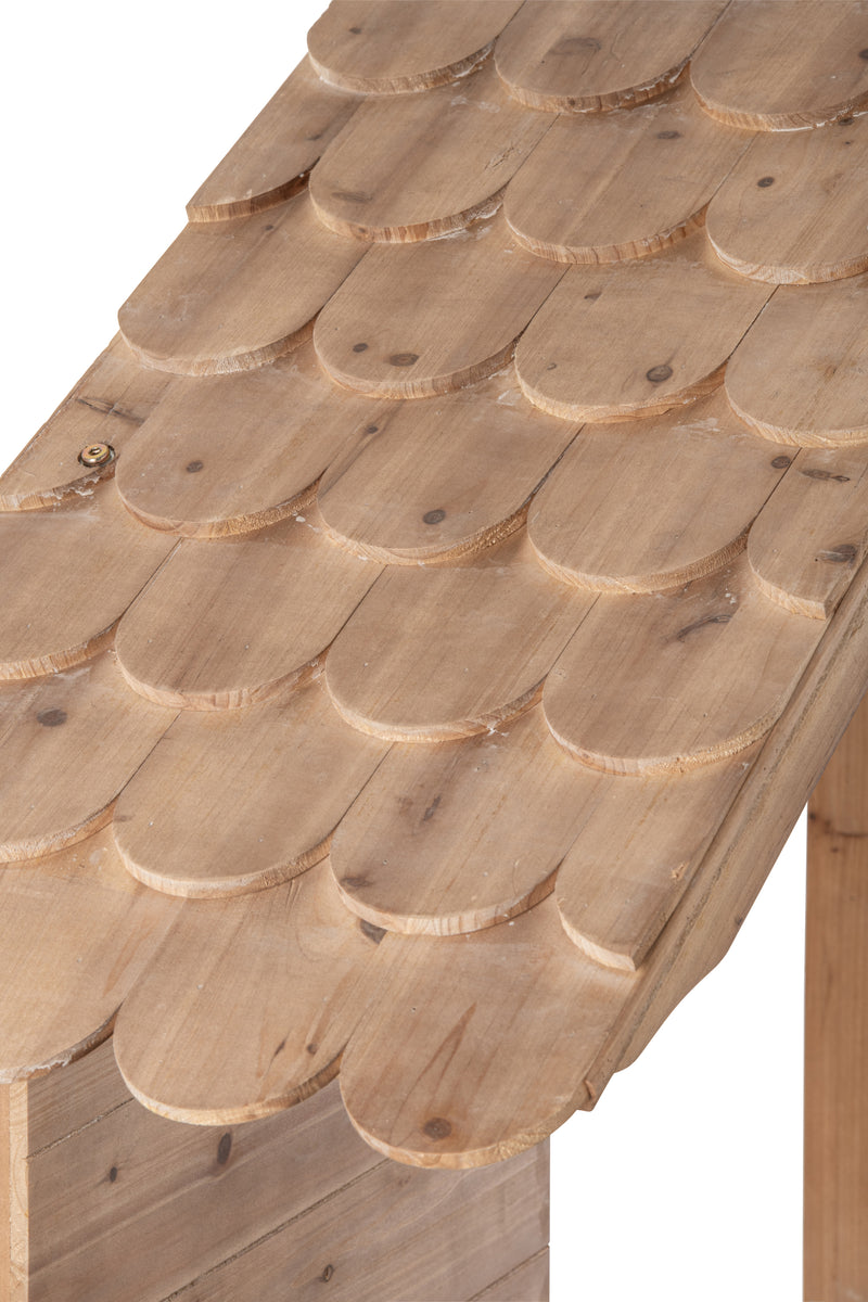 Natural Wooden Chalet Display Rack