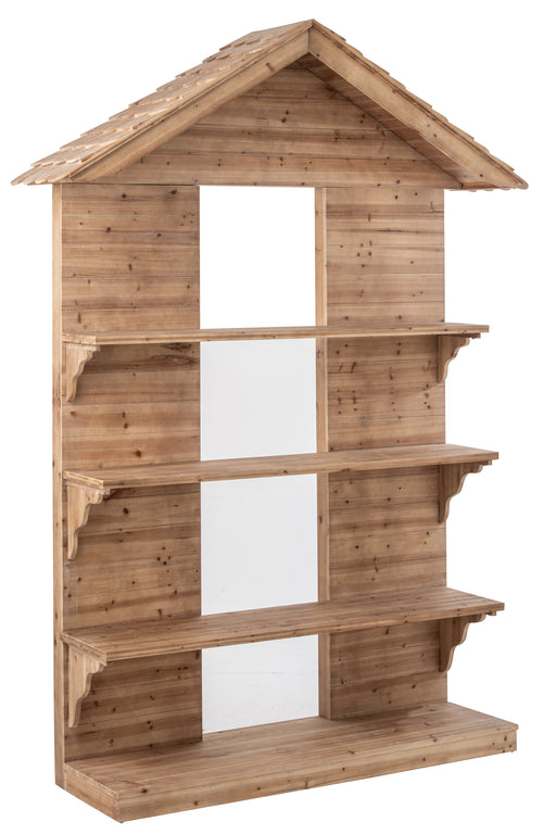 Natural Wooden Chalet Display Rack
