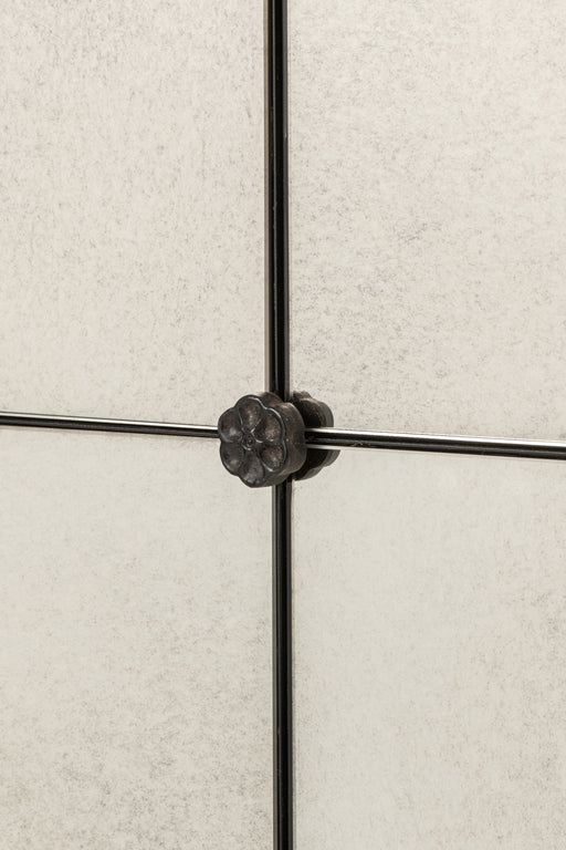 Black Square Antique Wall Mirror
