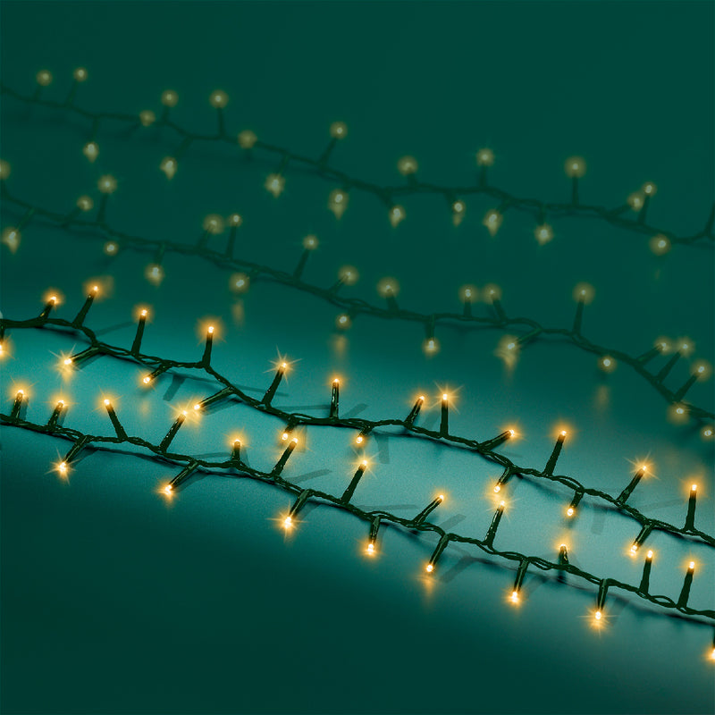 3000 Lumineo LED Indoor Lights Twinkle Classic Warm Black Cable 60m