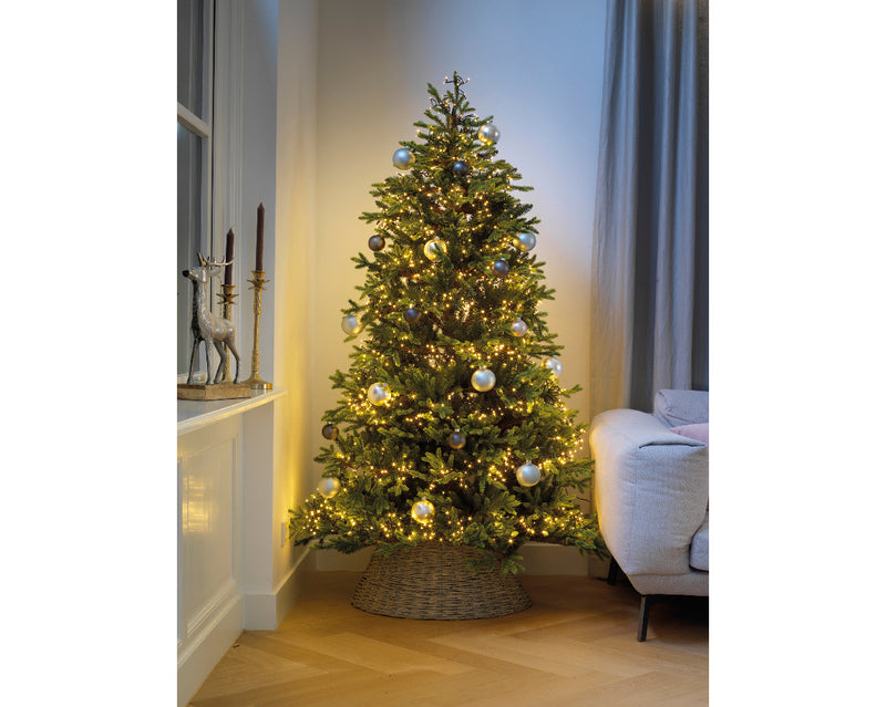 Lumineo Cluster Twinkle 3000 Warm White Christmas Lights Green Cable 28m