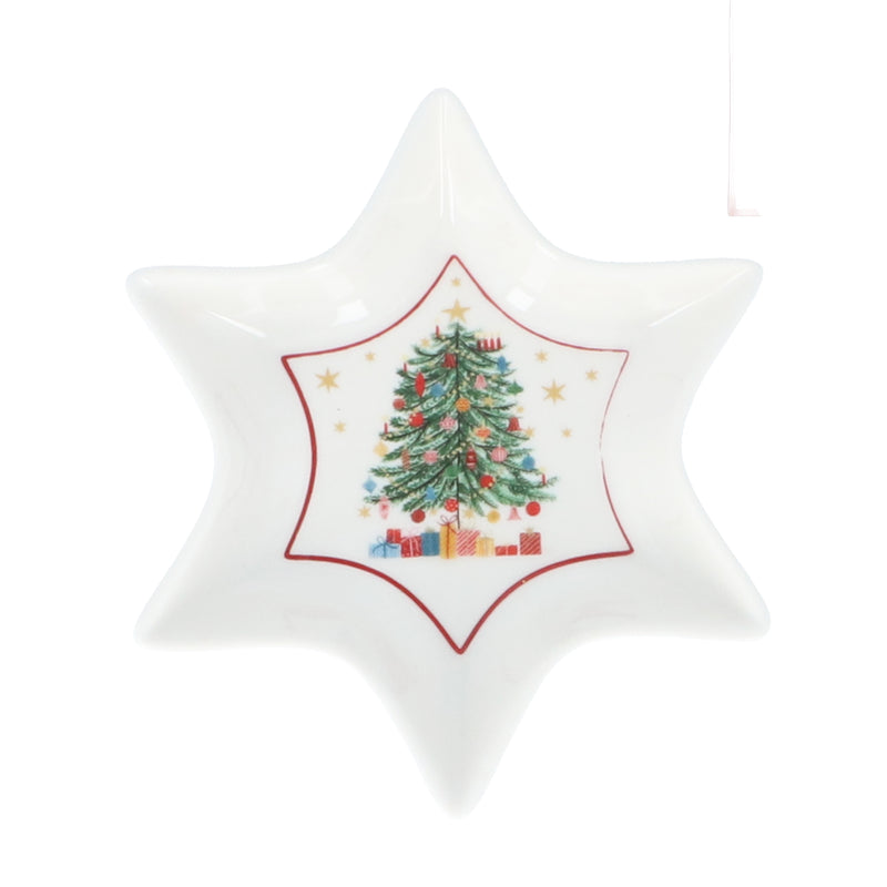 New Bone China Dish Nostalgia Star Shape 15cm x 17cm
