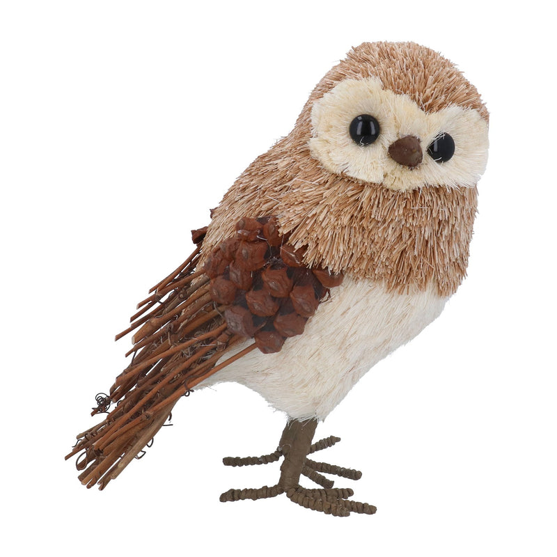 Christmas Decoration Woodland Bristle Owl Twig 24cm